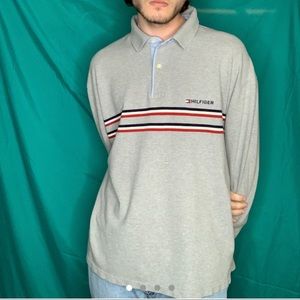 Tommy Hilfiger long sleeve embroidered polo